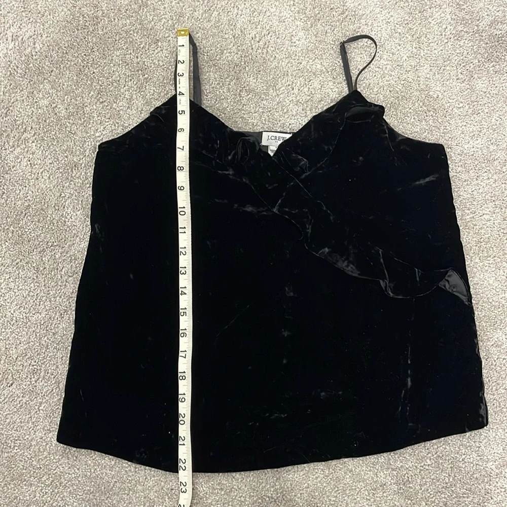 J.Crew Velvet Ruffle Cami - Picture 7 of 7